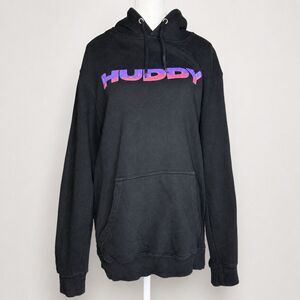 Lil Huddy Hoodie Mens M Black Purple Jellyfish Chase Hudson Fanjoy Graphic
